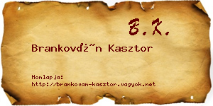 Brankován Kasztor névjegykártya